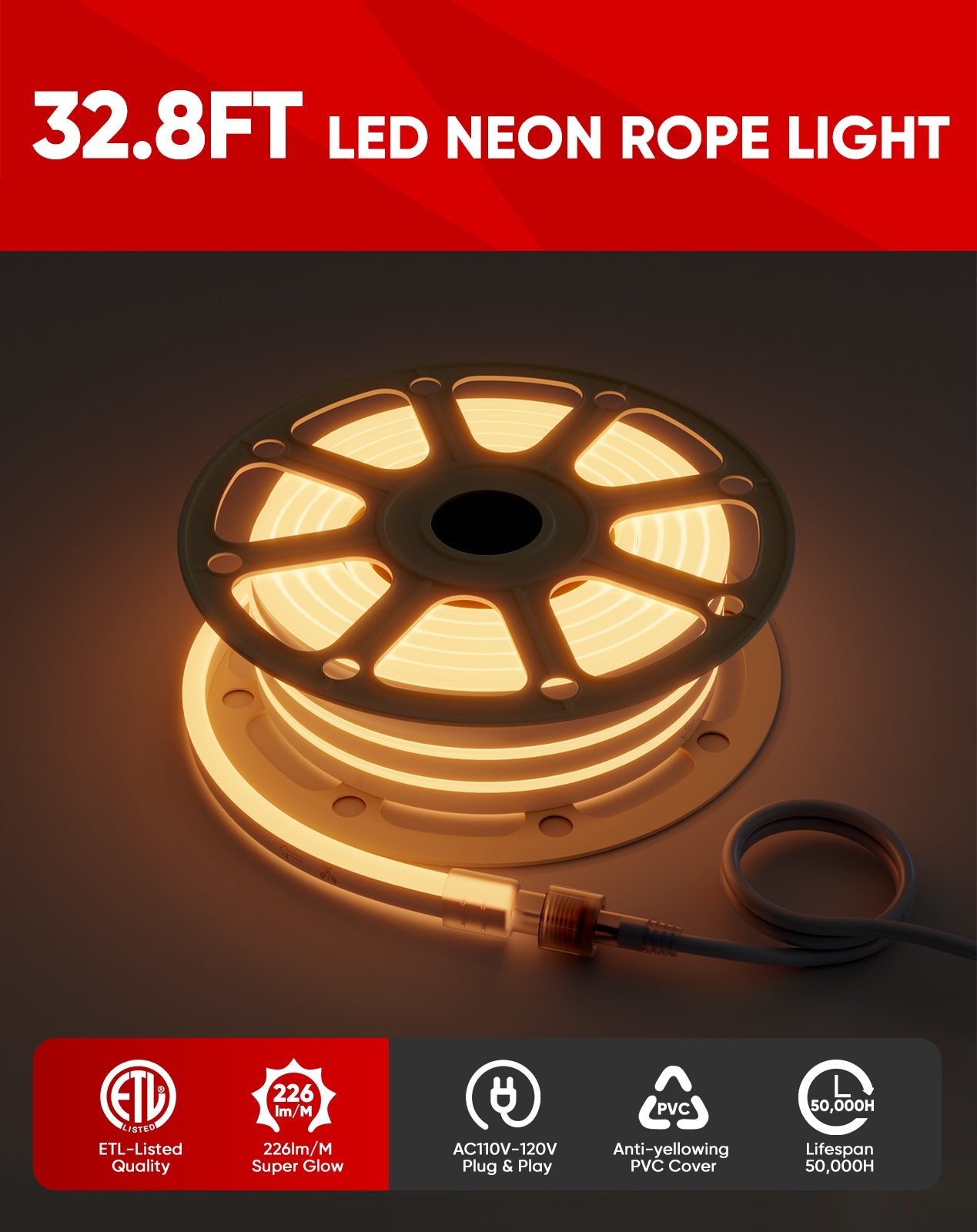 Lum Neon Super bright White and match parts - Shine Decor