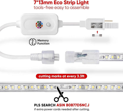 110V CCT Tunable White Strip Remote Control 2800K/4500K/6000K Changeable White - Shine Decor