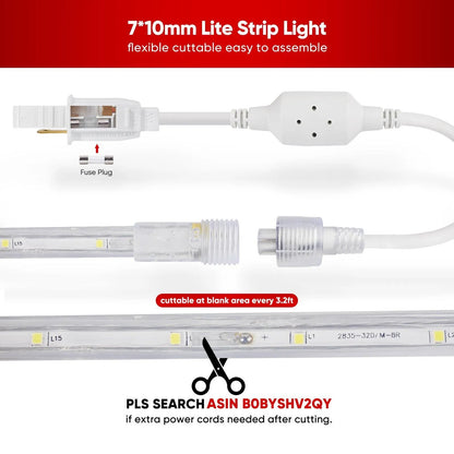 110V Lower Brightness LED Strip Light-Lite Strip Ambient Lighting 180Lumens - Shine Decor