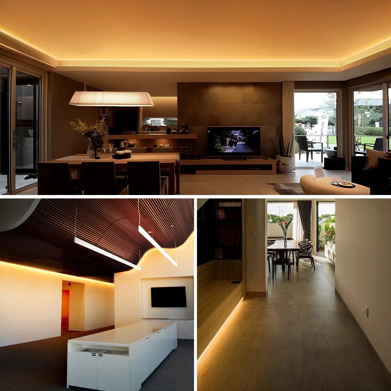 110V Super Bright Double Row LED Strip-Plus Strip Warm White 510Lumens - Shine Decor