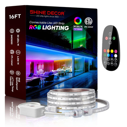 Connector Kit for 110V 7x13mm RGB LED Lite Strip Lights - Shine Decor