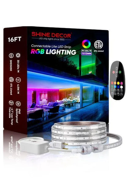 Controller Kit for 110V 7x13mm RGB LED Lite Strip Lights - Shine Decor