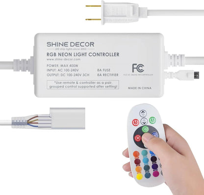 Controller Pack for 110V 10x20mm RGB Neon Light-Eco RGB Neon - Shine Decor