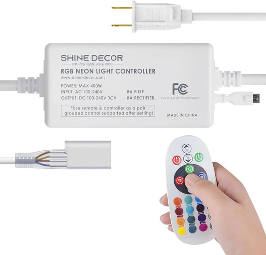 Controller Pack for 110V 10x20mm RGB Neon Light-Eco RGB Neon - Shine Decor