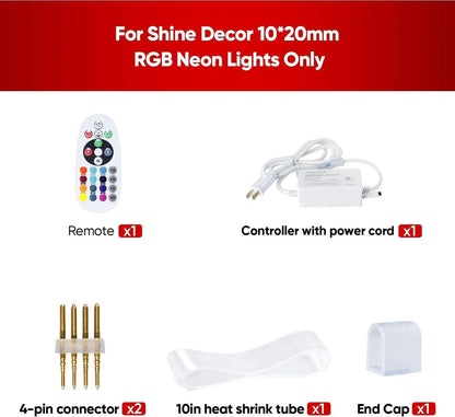Controller Pack for 110V 10x20mm RGB Neon Light-Eco RGB Neon - Shine Decor