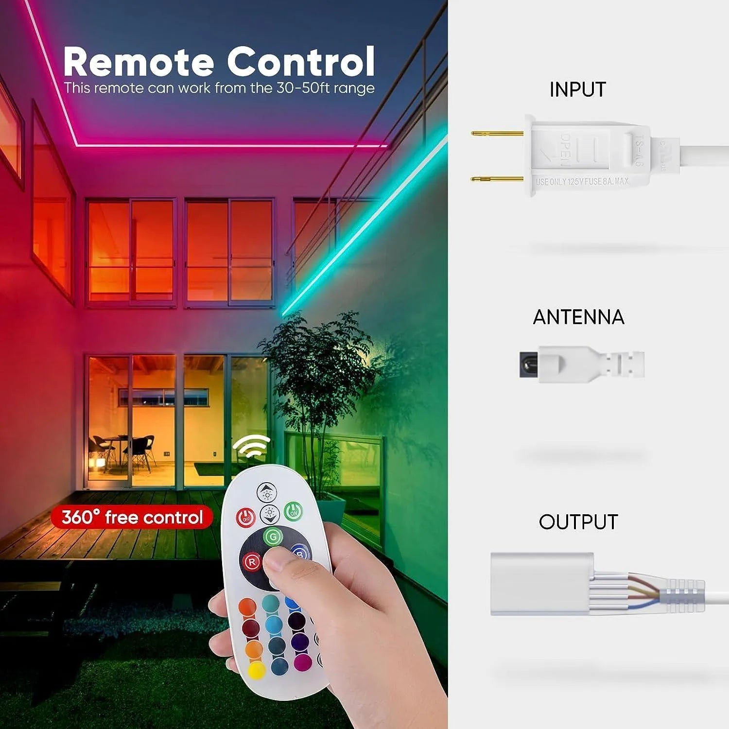 Controller Pack for 110V 10x20mm RGB Neon Light-Eco RGB Neon - Shine Decor