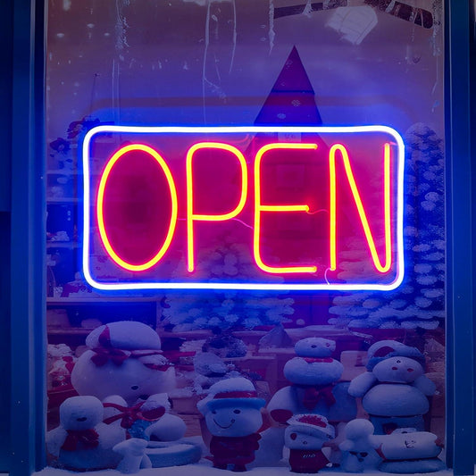 Open Neon Sign - Shine Decor