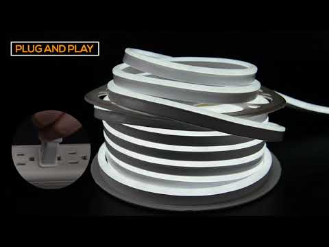 IP65 waterproof 6300K cool white LED neon rope light best for tasking lighting
