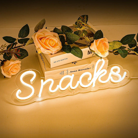 Shop Decorate Neon Sign Snacks/Drinks/Coffee/Bar/Cheers Sign - Shine Decor