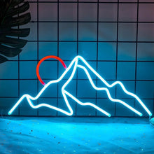 Load image into Gallery viewer, Sunset Sunrise Neon Sign Mountain Neon Sign - Shine Decor
