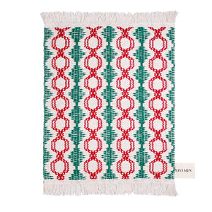 VIVI MIN Christmas Table Runner for Holiday Parties, Linen Burlap Table Runners Dresser Scarves Dining Table Home Decor 13x20inch,Red&Green - Shine Decor