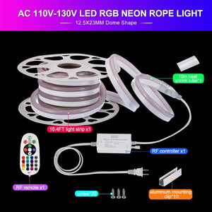 110V 12.5x23mm RGB Neon Light-ProSelect Neon Plus RGB - Shine Decor