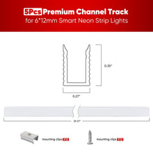 Load image into Gallery viewer, Aluminum Channel Track 3.3FT Only For 12V/24V Silicone Neon - Shine Decor
