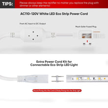 Load image into Gallery viewer, Extra Power Cord Pack for 110V 11.5x7.5mm Led Strip Light-Eco Strip - Shine Decor
