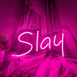 Slay Neon Sign 15*8Inch Pink/Red/Warm white - Shine Decor