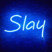 Load image into Gallery viewer, Slay Neon Sign 15*8Inch Pink/Red/Warm white - Shine Decor
