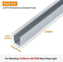 Load image into Gallery viewer, Track Channel 3.3FT For 110V 10X20mm RGB Neon-Eco RGB Neon - Shine Decor
